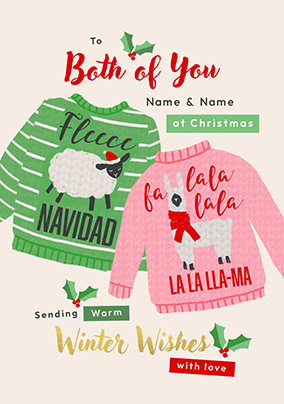 Christmas Jumpers Card for Both of You