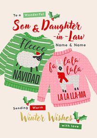Tap to view Christmas Jumpers Card for Son and Daughter In Law