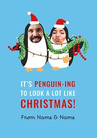 Tap to view Penguin 2 Photo Christmas Card