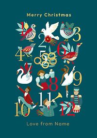 Tap to view 12 Days of Christmas Personalised Card