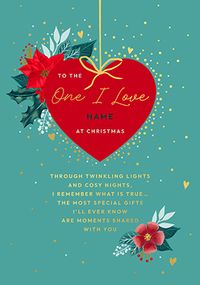 Tap to view Floral One I Love Verse Christmas Card