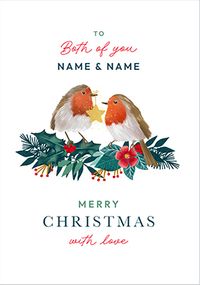 Tap to view Christmas Robins Card For Both Of You