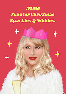 Christmas Sparkles and Nibbles Amandaland Spoof Card