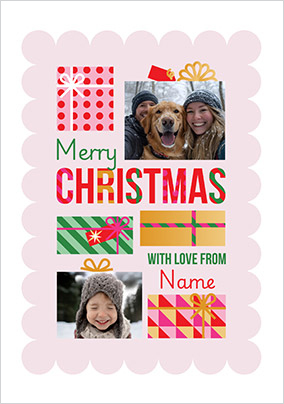Stand Up To Cancer With Love 2 Photo Christmas Card