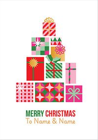 Tap to view Stand Up To Cancer Presents Colourful Christmas Card