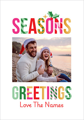 Stand Up To Cancer Seasons Greetings Christmas Photo Card