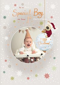 Tap to view Boofle Special Boy On Your 1st Christmas Photo Card
