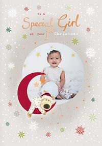 Tap to view Boofle Special Girl On Your 1st Christmas Photo Card