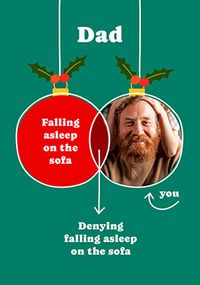 Tap to view Dad Venn Diagram Photo Christmas Card