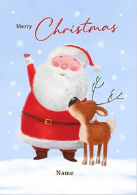 Tap to view Santa & Rudolph Personalised Christmas Card