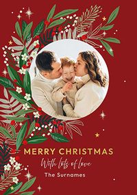 Tap to view Cancer Research From Family Round Photo Christmas Card