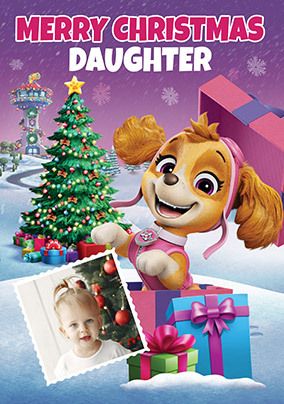 Photo of Paw Patrol Daughter Christmas Photo Card