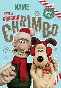 Tap to view Wallace & Gromit Crackin Chrimbo Christmas Card
