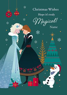 Photo of Frozen Magical Christmas Wishes Card