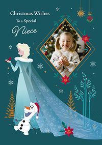 Tap to view Frozen Special Niece Christmas Wishes Photo Card