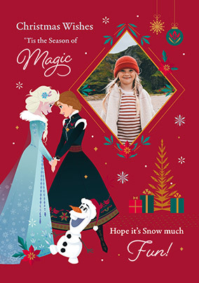 Frozen This The Season Christmas Wishes Photo Card