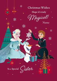 Tap to view Frozen Special Sister Christmas Wishes Card