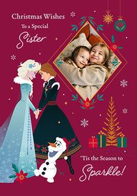 Tap to view Frozen Special Sister Christmas Wishes Photo Card