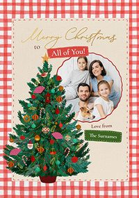 Tap to view To All Of You Kitsch Tree Photo Upload Christmas Card
