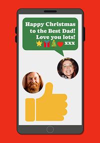 Tap to view Dad Thumbs Up Christmas Card