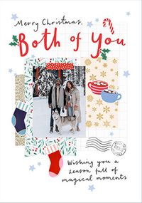 Tap to view Magical Moments To Both Of You Christmas Photo Card
