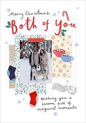 Photo of Magical Moments To Both Of You Christmas Photo Card
