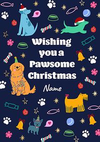 Tap to view Pawsome Dogs Christmas Card