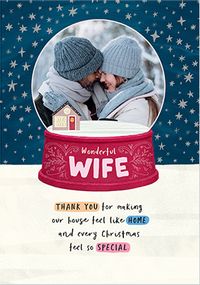 Tap to view Wondeful Wife Christmas Verse Photo Card