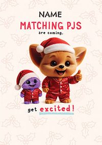 Tap to view Wimzee Matching PJs Christmas Card