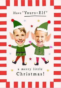 Tap to view Have Yours-Elf A Merry Little Christmas Funky Faces Kids Card