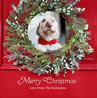 Tap to view Rustic Wreath Square Christmas Card