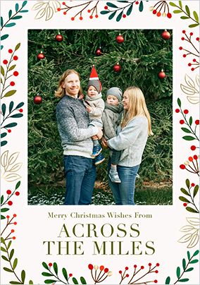 Photo of Across The Miles Winter Berry Christmas Card