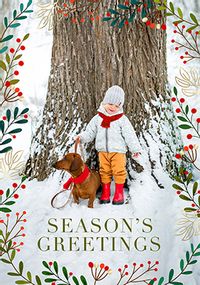 Tap to view Winter Berries Season Greetings Photo Card