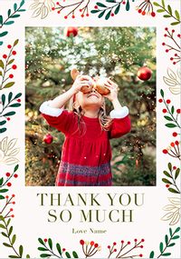 Tap to view Winter Berries Thank You Photo Card