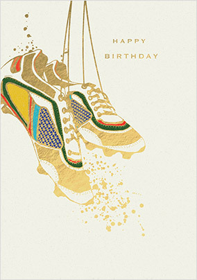 Football Boots Birthday Card