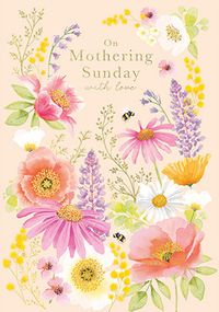 Mothering Sunday Flowers Card