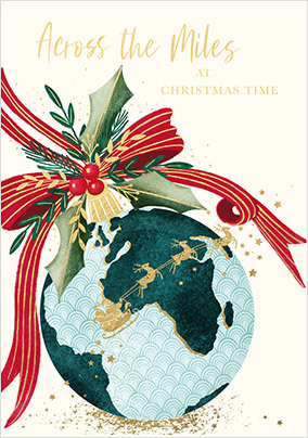 Across the Miles Bauble Christmas Card