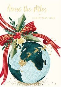Tap to view Across the Miles Bauble Christmas Card