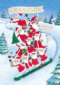 Santas Grandson Christmas Card