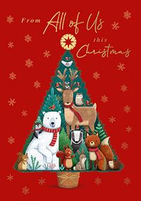 Tap to view From All of Us Cute Christmas Tree Card