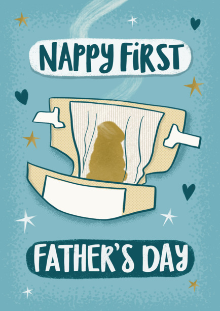 Nappy First Father's Day Card