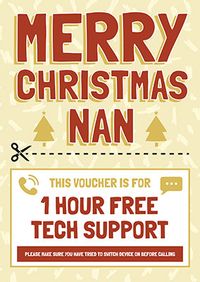 Tap to view Nan Tech Support Christmas Card