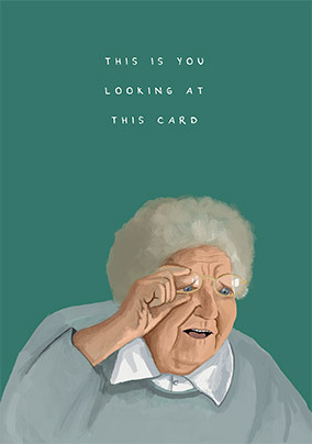 Old Age Pensioner Birthday Card