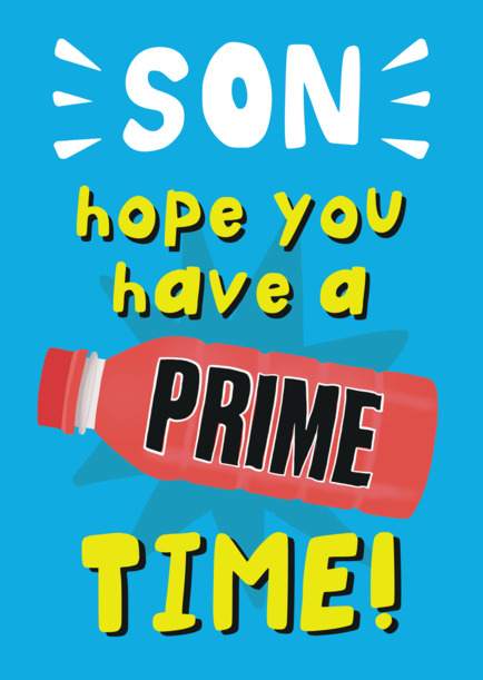 Prime Time Birthday Card