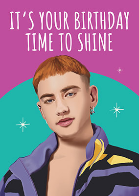 Time to Shine Birthday Card