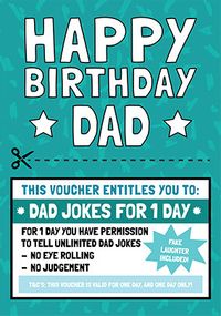 Tap to view Happy Birthday Dad Voucher Card