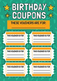 Tap to view Birthday Coupons Card