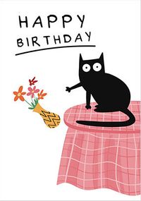Happy Birthday from the Cat Birthday Card