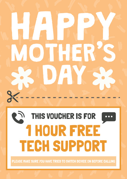 Tech Support Mother's Day Card