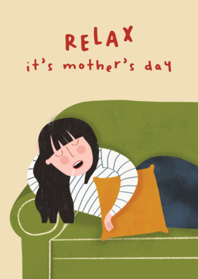 Relax on Mother's Day Card